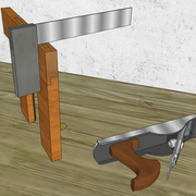 **2 bis/** Apres montage définitif et aboutage, nous replanissons les champs extérieurs  tout en préservant l'équerrage .