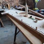 Collage des supports des lattes