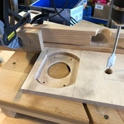 Côté face de l'empreinte de la semelle de la défonceuse