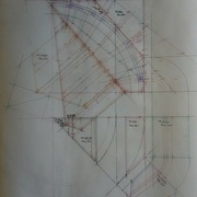cette épure sert à la reprise des hauteurs du volume capable