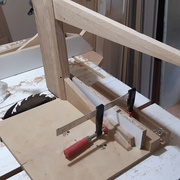 découpe de l'emboitement à la scie sous table