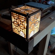 Assamblage à l'atelier avant la mise en place du papier