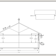 1 bis/ Prise de cotes sur une maison parallélépipédique neuve en construction