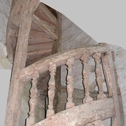 L inspiration (escalier de l église de la Ferté Loupiere )