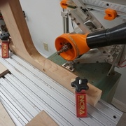 Taille de la mortaise du renfort arrière.