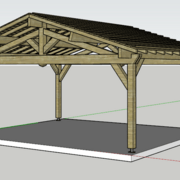 Plan 3D réalisé sur Sketchup