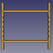 Structure de base en queue d'aronde.