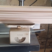 Avec les rainures : 2,2kg ! Un tiers de la masse est partie en copeaux