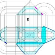 **E/** Le tracé complet de la vue en plan