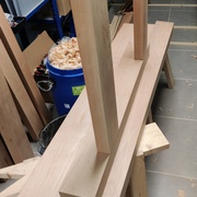 Les mêmes traverses montées