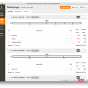 Calepinage avec liste des pièces