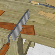 **6/** Les queues mâles sont sciées a leurs arasements.