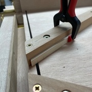 Position pour réaliser l'entaille extérieure