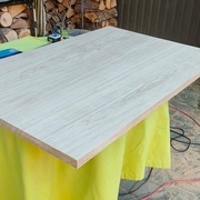 Après collage et ponçage