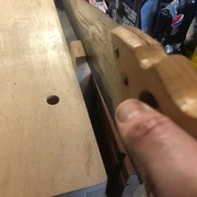 Oui, je le reconnais, j'ai utilisé ma plus grosse scie pour couper les joues...