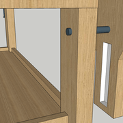 l'espace disponible entre vis et bas de presse