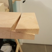 Après sciage de l’encoche