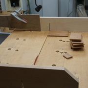 Débitage des tenons.