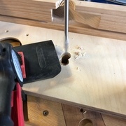 En utilisation avec la perceuse