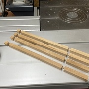 2ème évidage à mi-bois faits sur les 4 montants