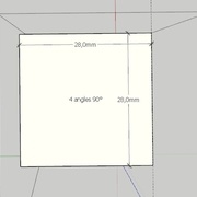 Section des montants et des deux traverses transversales