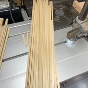 Baguettes pour kumikos mises à épaisseur