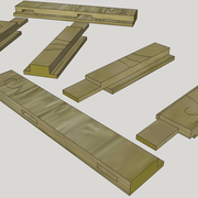 Pièce d'apprentissage petit cadre Raccordements de feuillures.