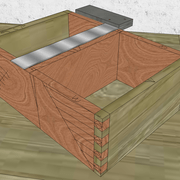 **10/** nous vérifions l'équerrage et nous évaluons notre travail .