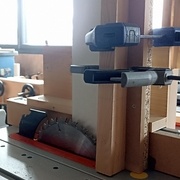 découpe à 5° sur la scie sur table