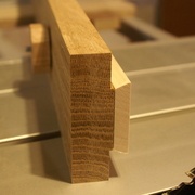 Coulisse verrouillage en bois (chêne et sycomore)