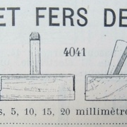 Guimbardes ordinaires en cormier, largeur des fers 5, 10, 15, 20mm