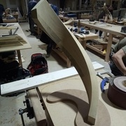 la pièce terminé sur son support