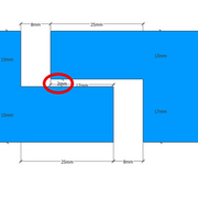 feuillure centrale (entre vantaux) version Corentintin