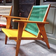 Fauteuils "Scoubidou" années 50 http://www.marchanddoublis.com