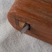 Lame et coin en place