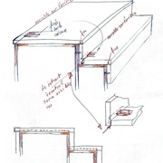 le problème du retrait éventuel serra toujours visible à la verticale de la contremarche un joint creux atténuera le visuel