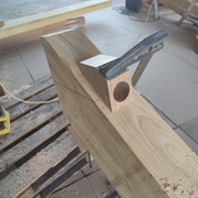 Gabarit pour faire le fraisage de la rondelle et écroue (assemblage des arba avec poiçon)