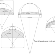 L'anse de panier à trois centres
