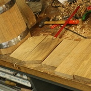 rayon des fonds déterminés avec la technique de division /6 avec un compas