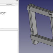 Assemblage du "tréteau" avec l'aterlier A2Plus + correction d'épaisseur des travers + ajout des "supports" intérieurs.