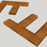 Pièce d'apprentissage petit cadre Raccordements de moulures.