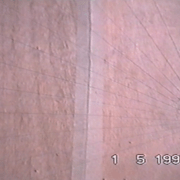 axe de l escalier , et tracé des marches rayonnantes