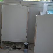 Poncage à 240, sous-couche, poncage à 240, première couche, poncage à 240, 2eme couche.