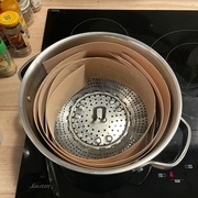 Passage des feuilles à la vapeur