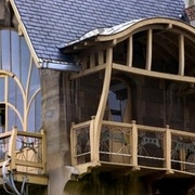Detail de charpente art nouveau (villa Majorelle Nancy)  http://lartnouveau.com/belle_epoque/architectes_france/sauvage/villa_majorelle.htm