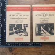 Lot de 2 tomes "Les Manuels Professionnels pour l'Artisan du Bois" de A. Sthégens.