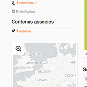 Lien vers les essences dans une fiche Frounisseur
