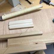 Avant découpe de baguettes de 33mm