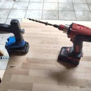 Usinage des trous pour les vis biaises avec un gabarit Kreg.