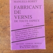 Livre Fabricant de Vernis